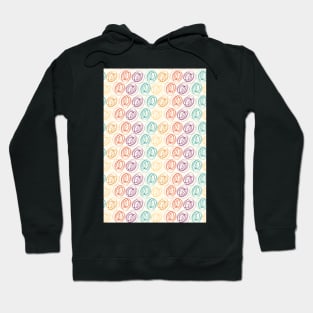 scribbly line pattern Hoodie